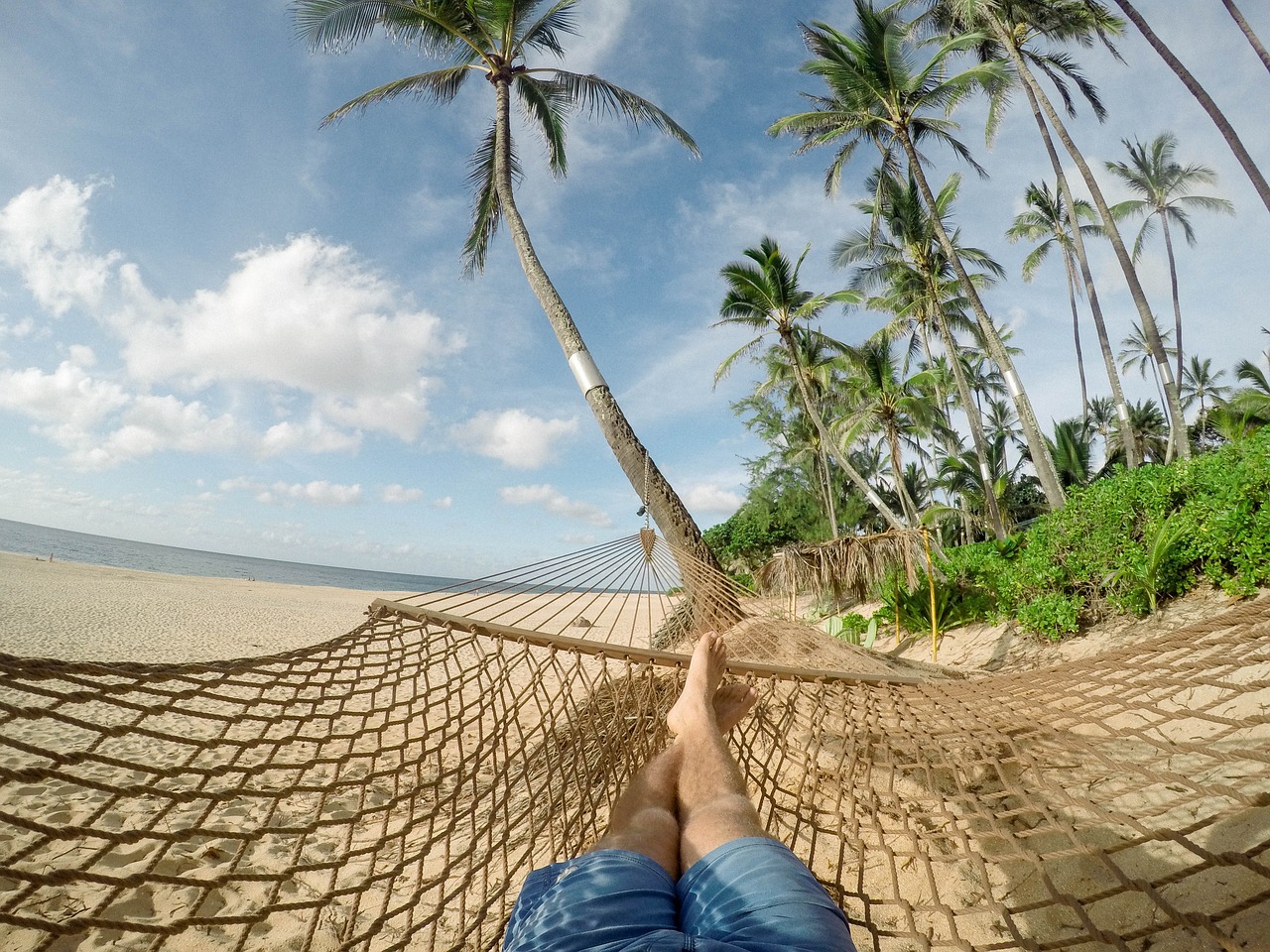 Image representing "More Time To Enjoy Yourself" away from your business. Picture of the beach and a hammock
